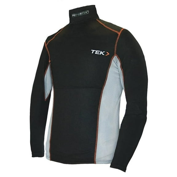 PowerTek v7.0 Hockey Long-Sleeve Compression Shirt with Neck Guard - Adult Sizes