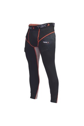 PowerTek Men's v7.0 Hockey Compression Fit Pants, Black