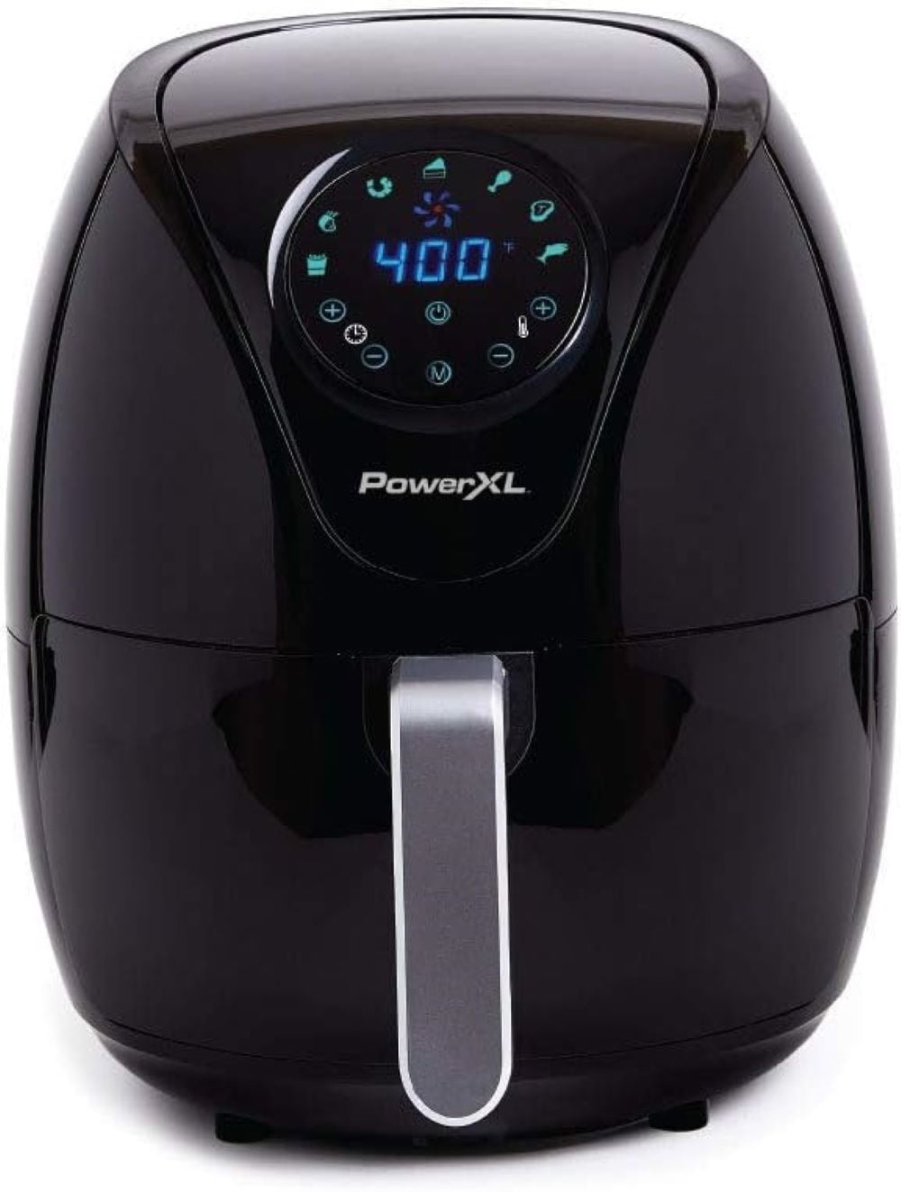 Black Programmable Electric Air Fryer with Touch Control