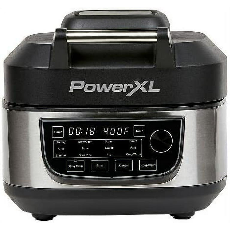 PowerXL Air Fryer Oven 12 QT with 8-in-1 Cooking Presets and LED Digital  Touchscreen, Crisp, Bake, Roast, Broil, Reheat and More, 1700 Watts  (Stainles for Sale in Queens, New York - OfferUp