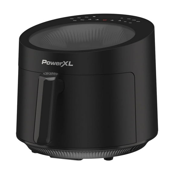 PowerXL LUMINEX 5.3 QT Radiant Light Air Fryer, Heats to 400F in 2.4 Seconds, Auto Shut-off, 10 Quick-Touch Presets, Skylight Window
