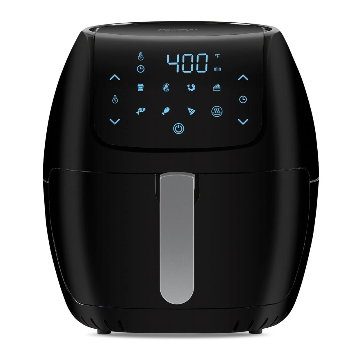 PowerXL Large 8-Quart Non-Stick Air Fryer with One-Touch Digital Display,  Black