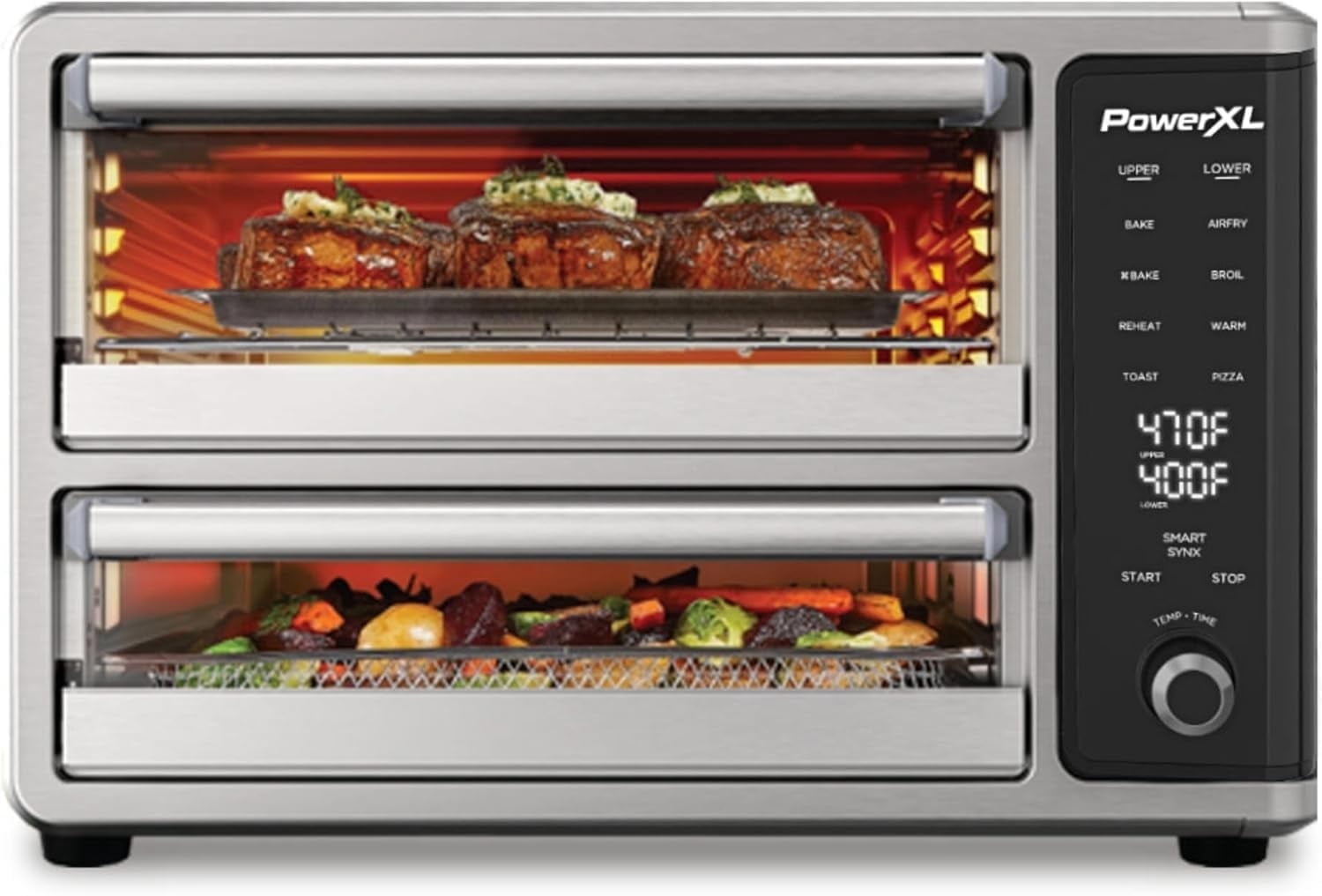 Customer reviews for PowerXL SmartSynx Dual Door Oven, 8 Quick