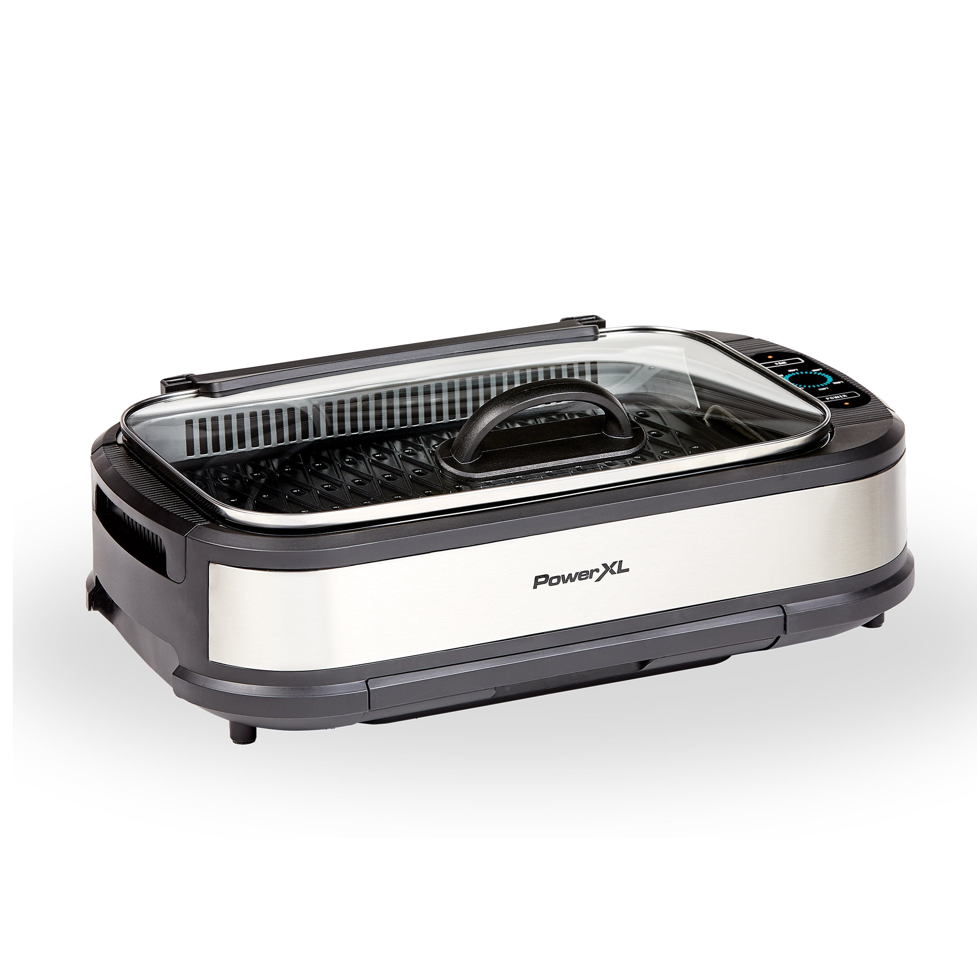 PowerXL Smokeless Grill with Interchangeable Griddle Plate - Stainless –  Môdern Space Gallery