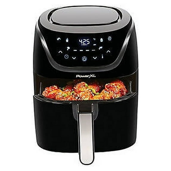PowerXL Vortex Pro 6 qt Air Fryer, Black, Nonstick Coating Timer with Auto Shut-off