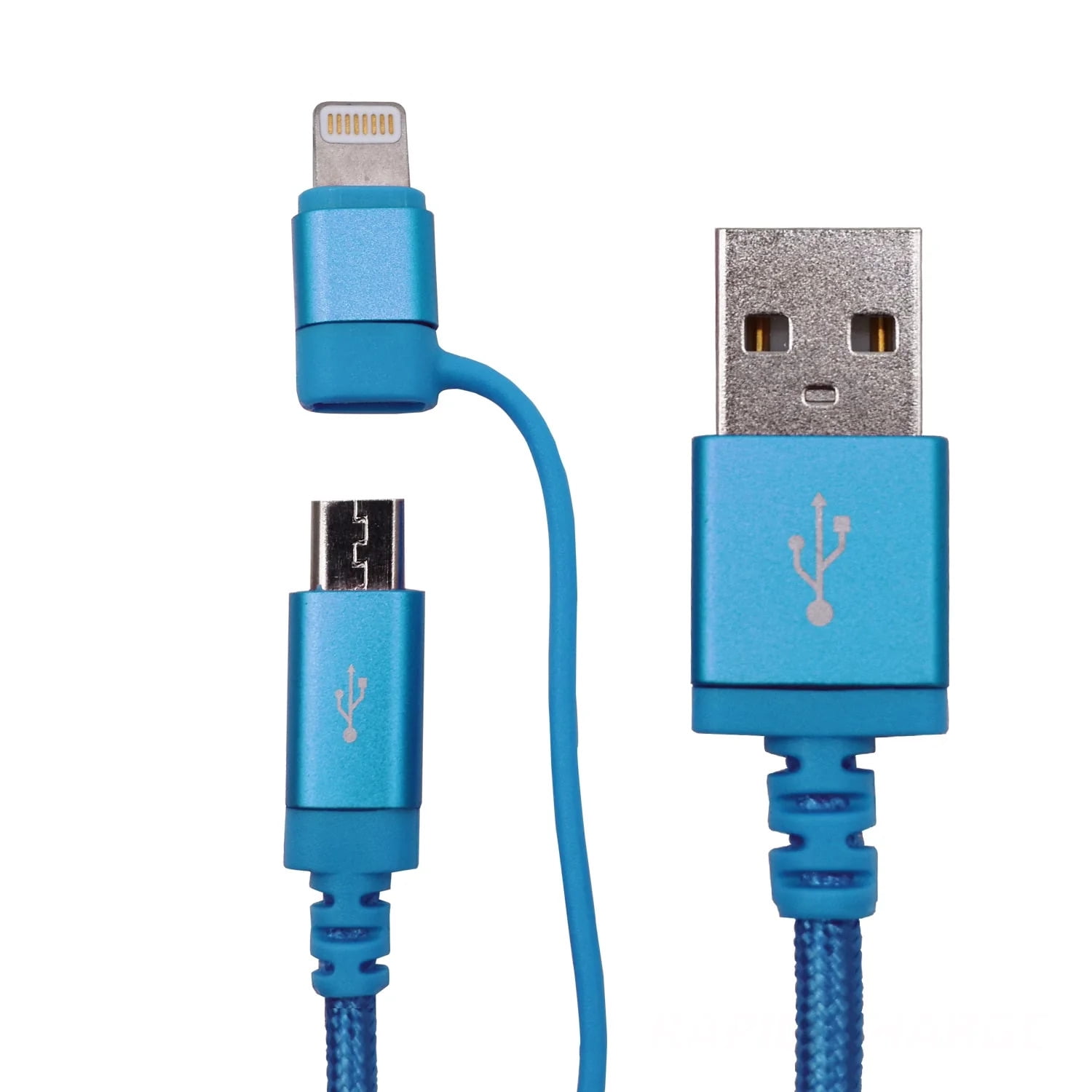 PowerXcel 6FT Micro Cable, Blue - Walmart.com