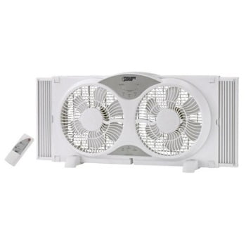window fan 9 in reversible wht