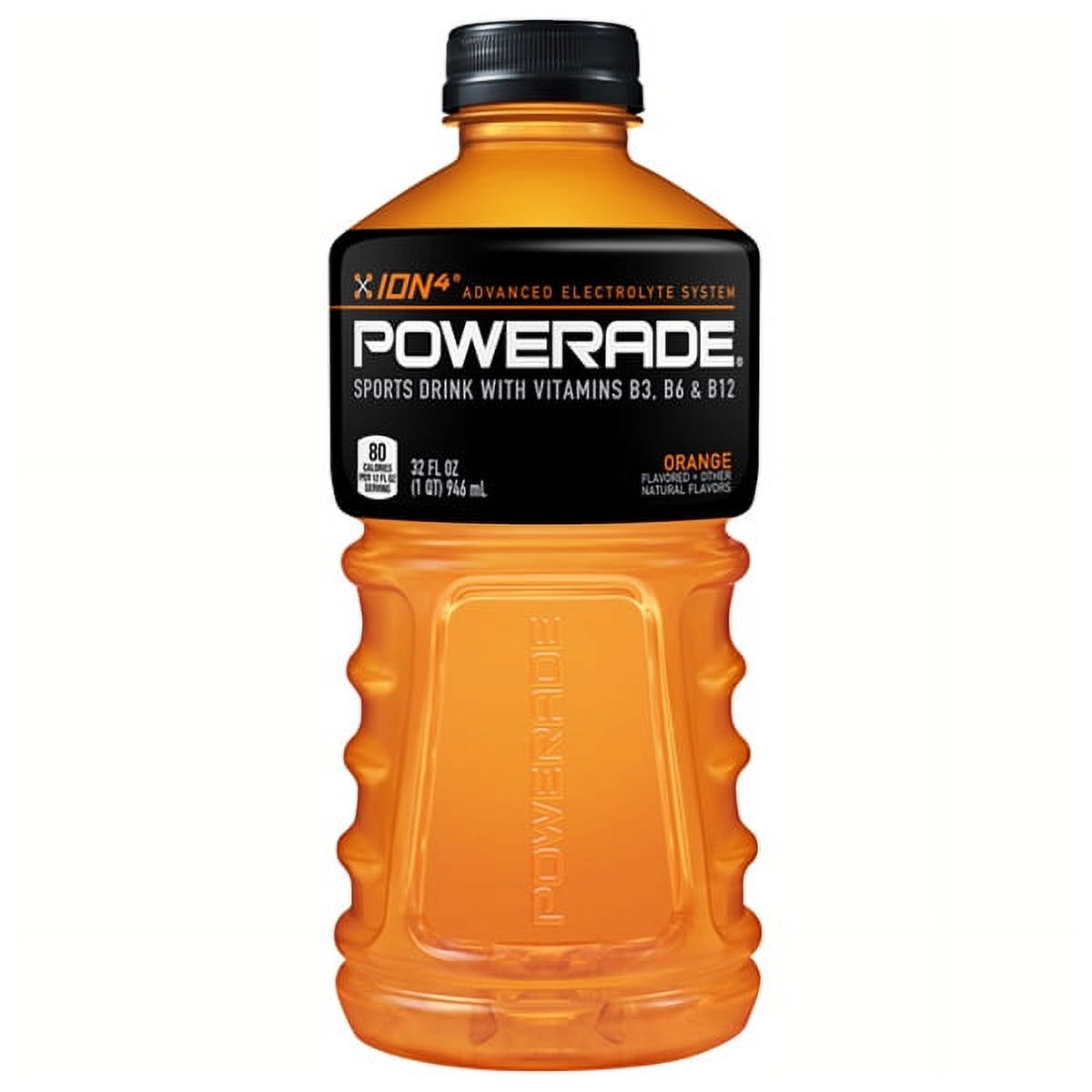 Powerade Orange Electrolyte Enhanced Sports Drink 32 Oz Plastic 