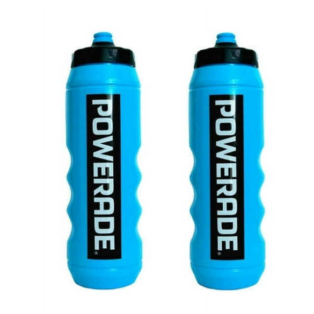 Powerade Squeeze 32 oz Water Bottle, 2 Piece Set, EasyGrip Design with