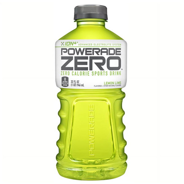 Powerade Zero Lemon Lime Sports Drink 32 oz Plastic Bottles * 15