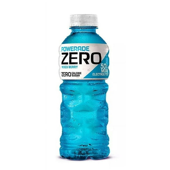 Powerade Zero Mixed Berry Sports Drink, 20 fl oz Plastic Bottles, Allergens Not Contained
