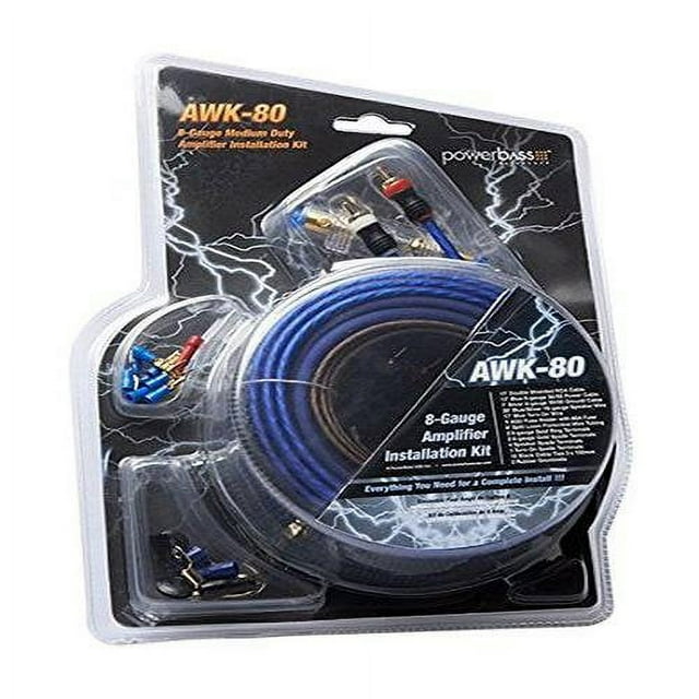 Powerbass AWK80 Gauge A/S Complete Amplifier Wiring Kit