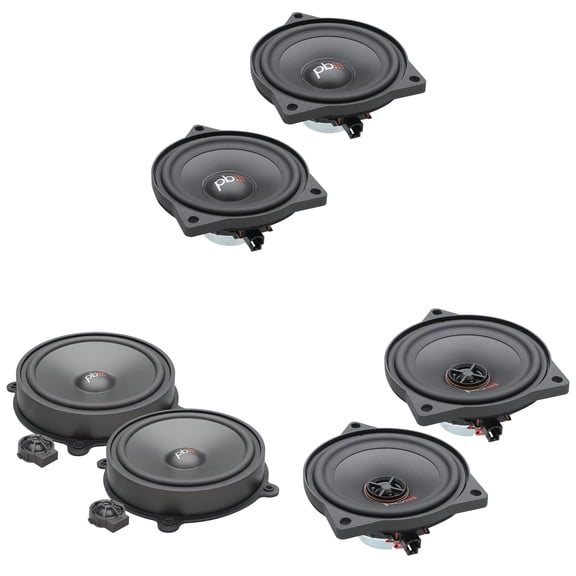 Powerbass Speaker Upgrade Kit Compatible with 20182024 Tesla Model 3  Dash, Front Door Components & Rear Door Coaxial Speakers  Direct Fit OEM Replacement Audio System