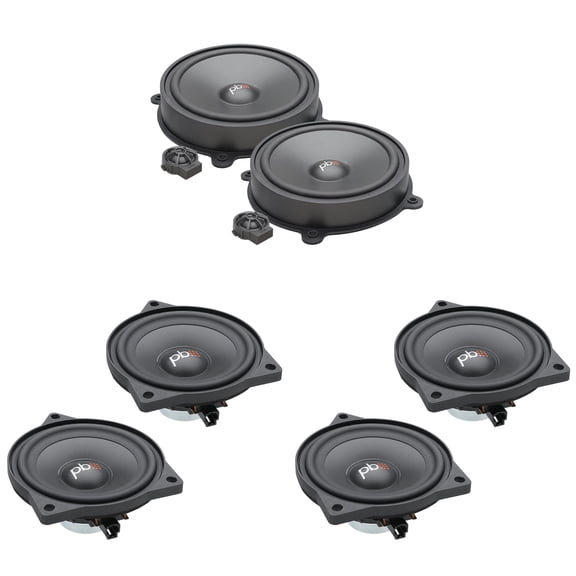Powerbass Speaker Upgrade Kit Compatible with 20182024 Tesla Model 3 Dash, Front & Rear Door Component Speakers Direct Fit OEM Replacement Audio System