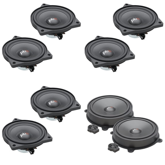 Powerbass Speaker Upgrade Kit Compatible with 20182024 Tesla Model 3 Dash, Front & Rear Door & Rear Deck Component Speakers Direct Fit OEM Replacement Audio System