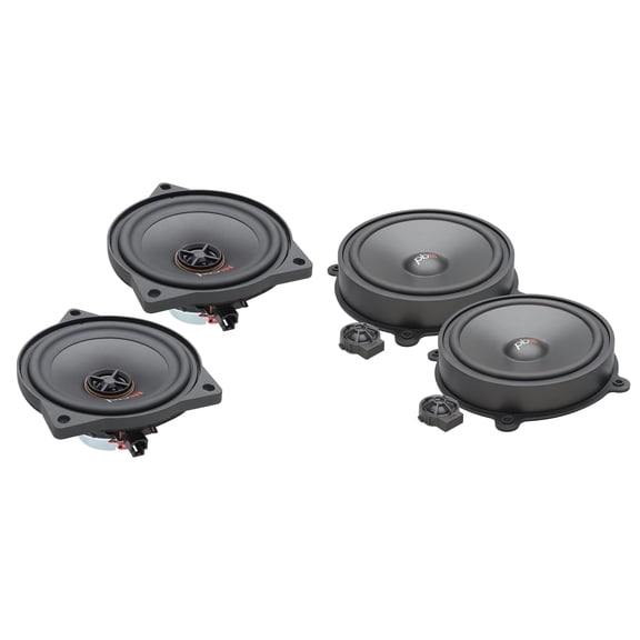 Powerbass Speaker Upgrade Kit Compatible with Tesla Cybertruck Front Door Components & Rear Door Coaxial Speakers Direct Fit OEM Replacement Audio System