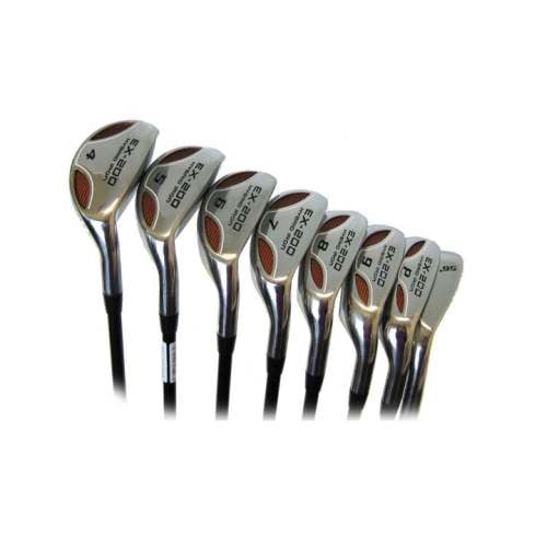 Powerbilt EX200 Hybrid Iron Set 4PW+SW (Graphite SENIOR, LEFT) Golf