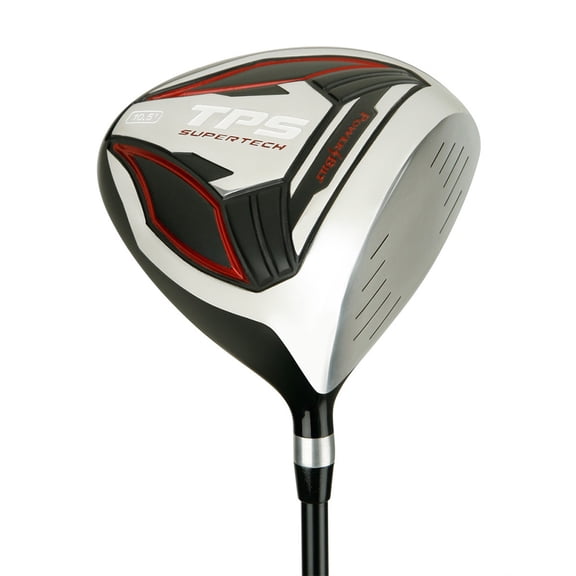Powerbilt Golf Left-Hand TPS Supertech 460cc Blk/Red Driver, 10.5* Men's Flex - Left-Handed