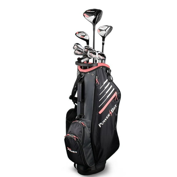 Powerbilt Pro Power Complete Golf Club Set for Tall Women with Stand Bag, Right Handed