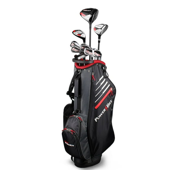 PowerBilt Golf Men's Pro Power Graphite Shaft Set LH #1W,3W,#5H,6-PW, Putter/Bag - Left-Handed
