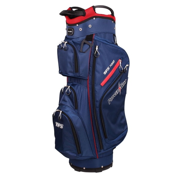 Powerbilt TP 7000 Lightweight Golf Cart Bag - Navy/Red