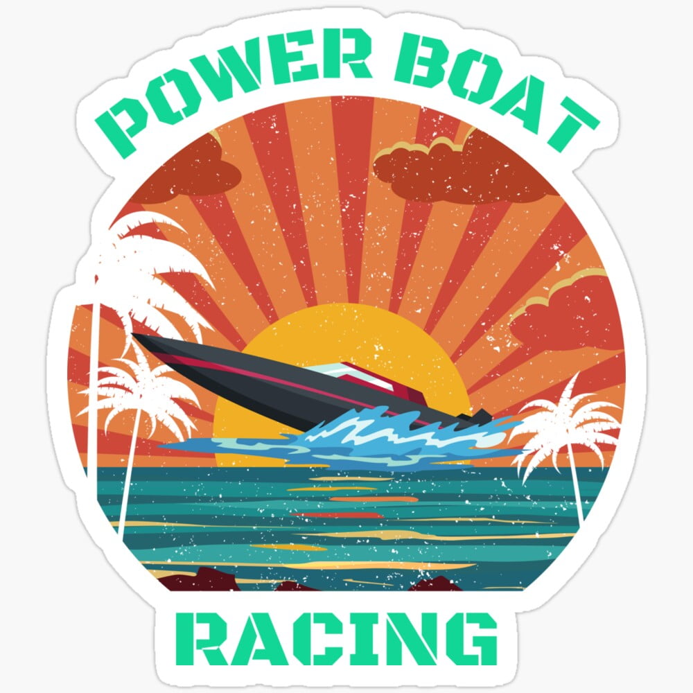 DOPASTICKER Powerboat Racing Gift You - Phone Stickers, Waterproof ...