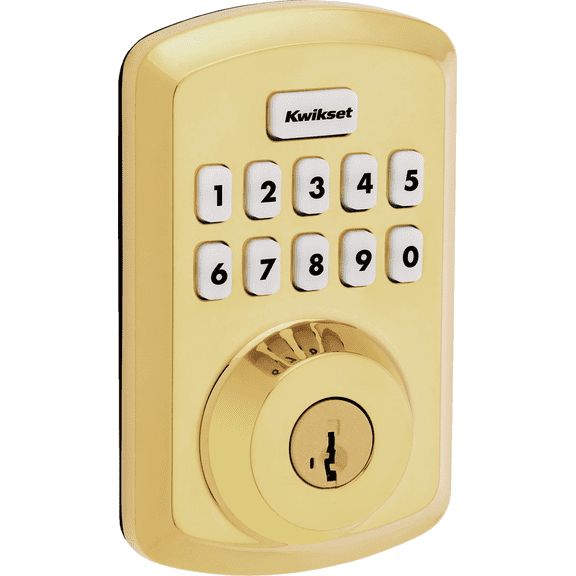 Powerbolt 250 10-Button Keypad Electronic Deadbolt Lock - Single Pack Construction & DIY Use, Standard Hardware Spec