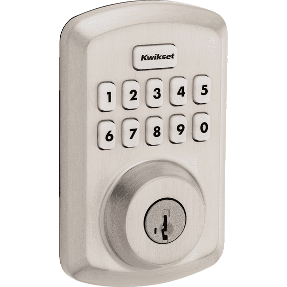 Powerbolt 250 10-Button Keypad Electronic Deadbolt Lock - Single Pack Construction & DIY Use, Standard Hardware Spec