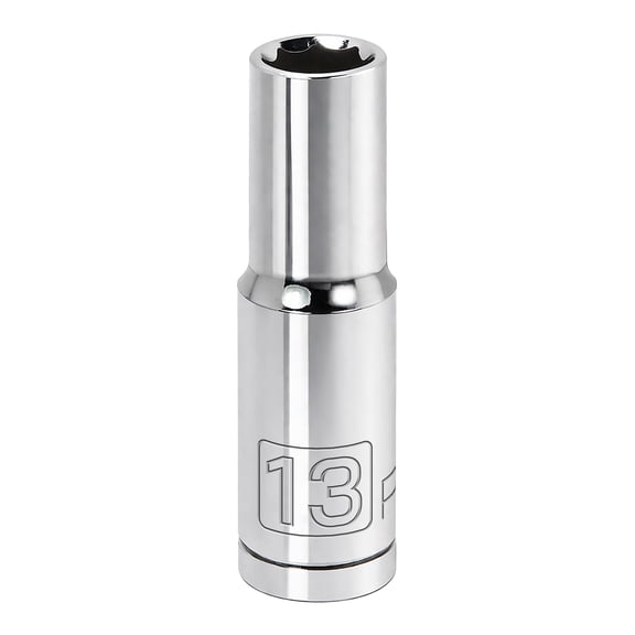 Powerbuilt 1/2 Inch Drive x 13 MM 6 Point Deep Socket - 642220