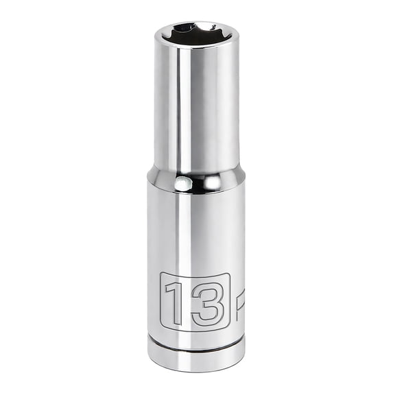 Powerbuilt 1/2 Inch Drive x 13 MM 6 Point Deep Socket - 642220