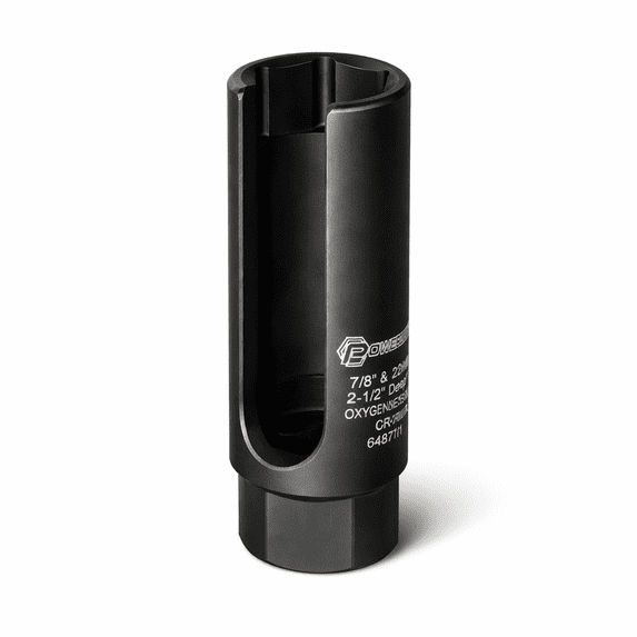 Powerbuilt 1/2 Inch Drive 7/8 Inch 22 MM Oxygen O2 Sensor Socket - 648442