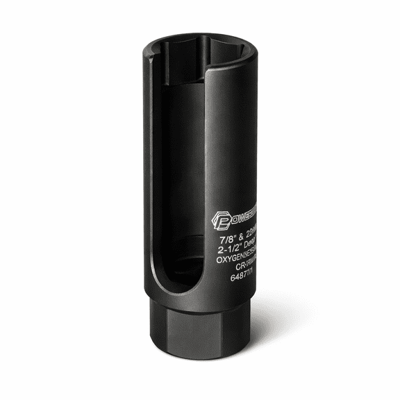 Powerbuilt 1/2 Inch Drive 7/8 Inch 22 MM Oxygen O2 Sensor Socket - 648442