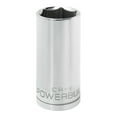 thumbnail image 1 of Powerbuilt 1/2 Inch Drive x 1-1/16 Inch 6 Point Deep Socket - 648217, 1 of 5