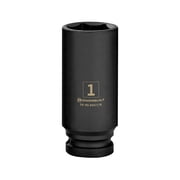 Powerbuilt 1/2 Inch Drive x 1 Inch 6 Point Deep Impact Socket - 647178