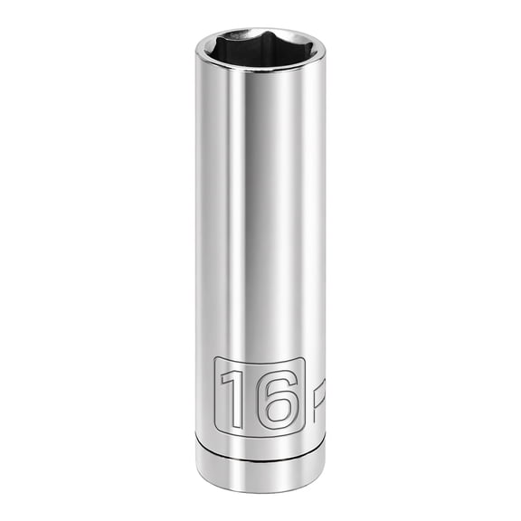 Powerbuilt 1/2 Inch Drive x 16 MM 6 Point Deep Socket - 642210