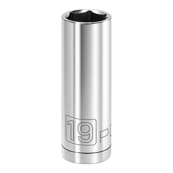 Powerbuilt 1/2 Inch Drive x 19 MM 6 Point Deep Socket - 642213