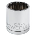 thumbnail image 2 of Powerbuilt 1/2 Inch Drive X 15mm 6-Point Impact Socket – Chrome Molybdenum Steel, 647162 2 of 6