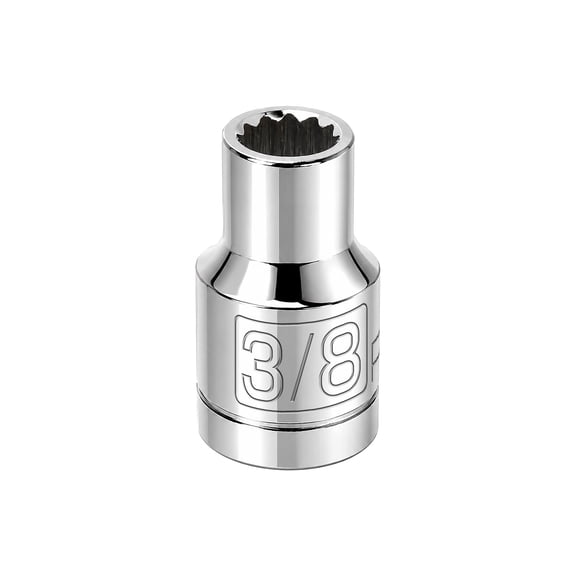 Powerbuilt 1/2 Inch Drive x 3/8 Inch 12 Point Shallow Socket - 642038