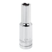 Powerbuilt 1/2 Inch Drive x 7/16 Inch 6 Point Deep Socket - 642323