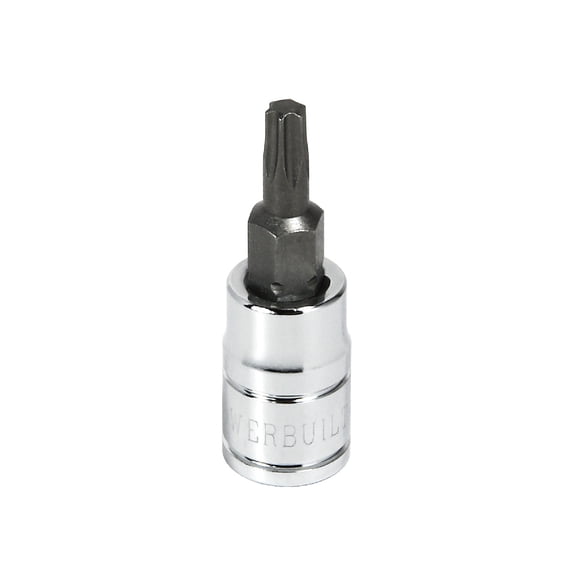 Powerbuilt 1/4" Drive T-20 Torx Bit Socket, Star Bit - 648325