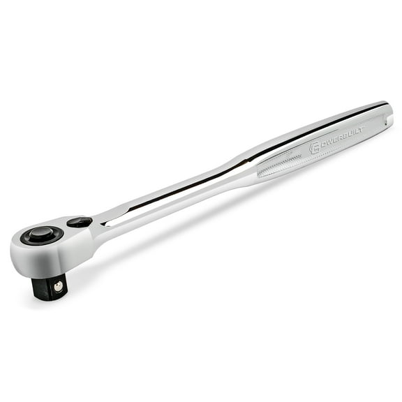 Powerbuilt 1/4 Inch Drive 72 Teeth Pro Tech Ratchet with Contour Handle - 649968