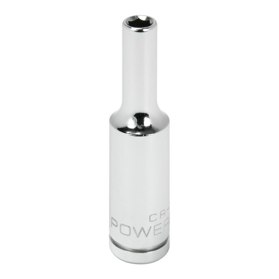 Powerbuilt 1/4 Inch Drive x 4 MM 6 Point Deep Socket - 648310