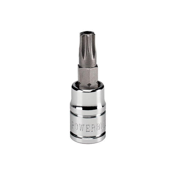 Powerbuilt 1/4 Inch Drive T-30 Tamper Proof Torx Bit Socket - 648503