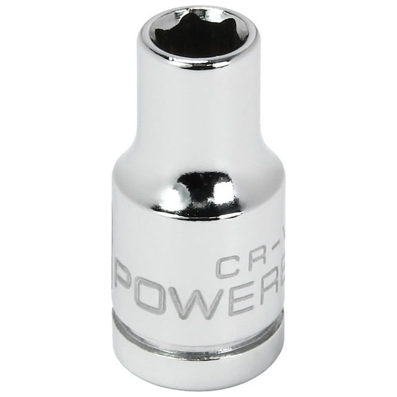Powerbuilt 1/4 Inch Drive x 5.5 MM 6 Point Shallow Socket - 648282