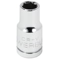 thumbnail image 1 of Powerbuilt 1/4 Inch Drive x 6 MM 6 Point Shallow Socket - 648283, 1 of 5