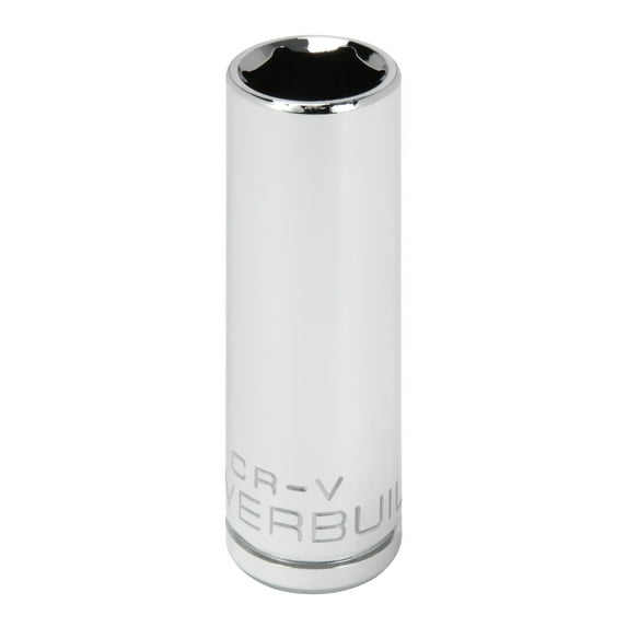 Powerbuilt 1/4 Inch Drive x 7/16 Inch 6 Point Deep Socket - 648296