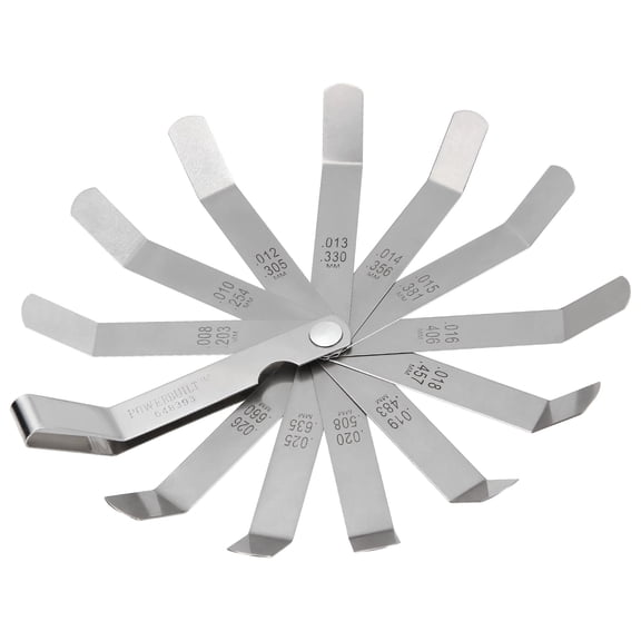 Powerbuilt 12 Blade Valve Tappet Feeler Gauge - 648393