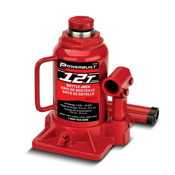 Powerbuilt 12 Ton Shorty Bottle Jack - 647502