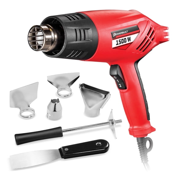 Powerbuilt 1500W Heavy Duty Heat Gun Kit - 240068