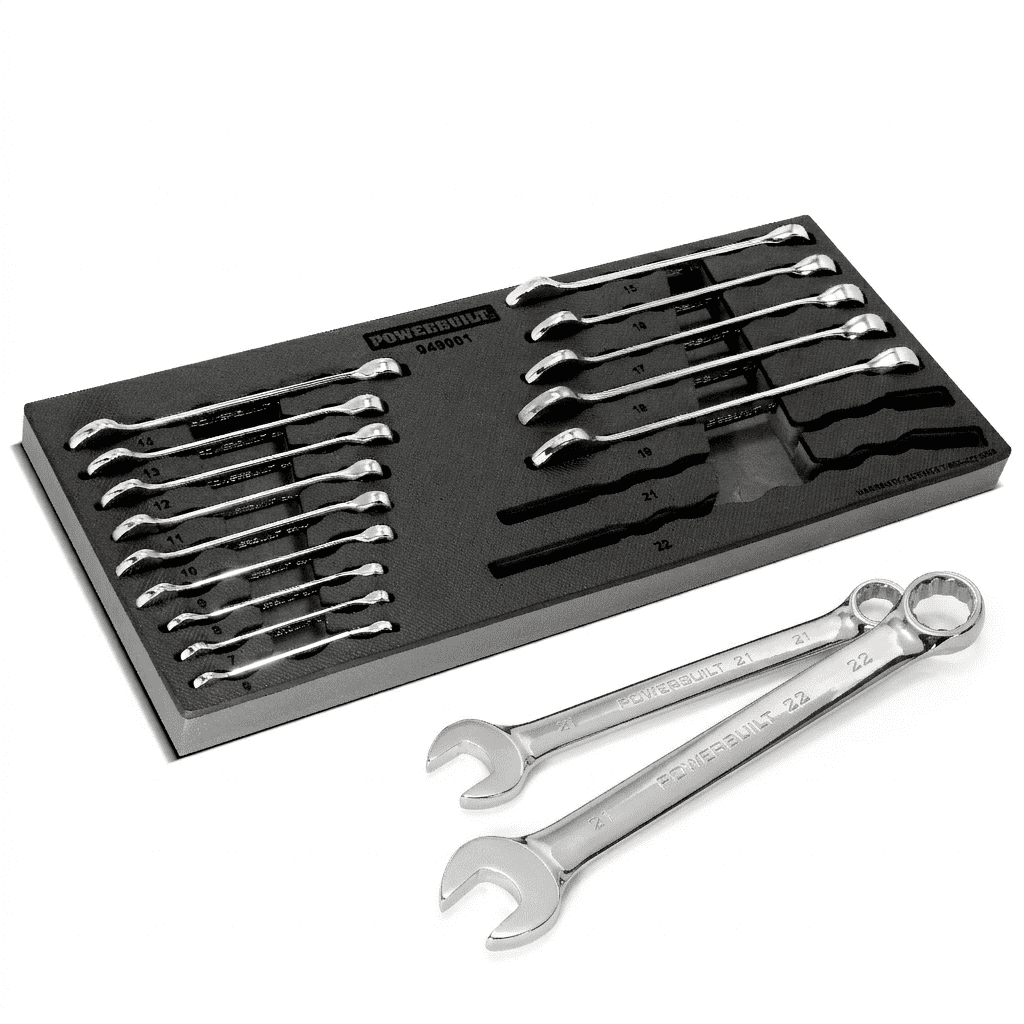 Powerbuilt 16 Piece Pro Tech Metric Combination Wrench Set - 949001